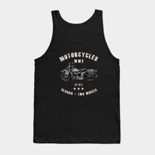 Harley WLA Retro Vintage Motorcycle WW2 Tank Top